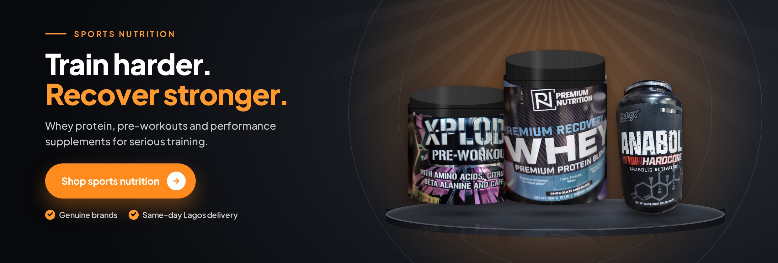 Train harder, recover stronger: whey protein, pre-workouts and performance supplements. Shop sports nutrition.